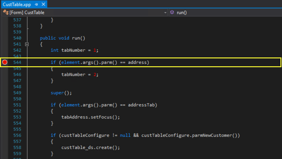 Add breakpoint